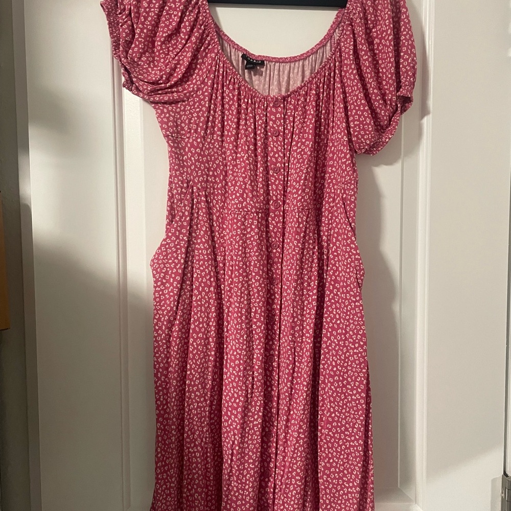 Pink Floral Dress torrid plus size 0